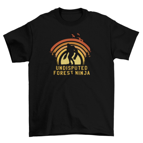 Big foot monster silhouette t-shirt