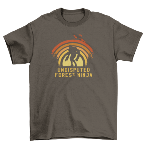 Big foot monster silhouette t-shirt