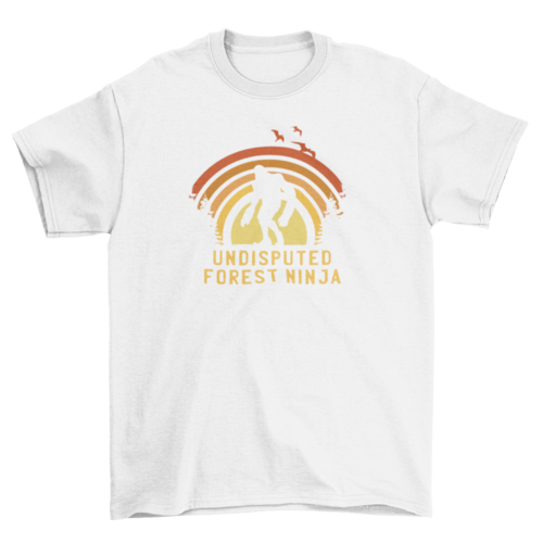 Big foot monster silhouette t-shirt